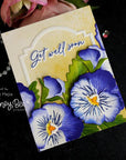 Honey Bee Stamps - Honey Cuts - Lovely Layers: Pansy-ScrapbookPal