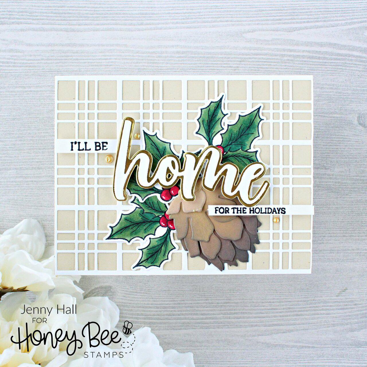 Honey Bee Stamps - Honey Cuts - Lovely Layers: Pinecone-ScrapbookPal