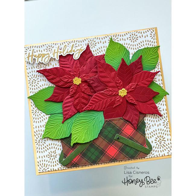 Honey Bee Stamps - Honey Cuts - Lovely Layers: Poinsettia-ScrapbookPal