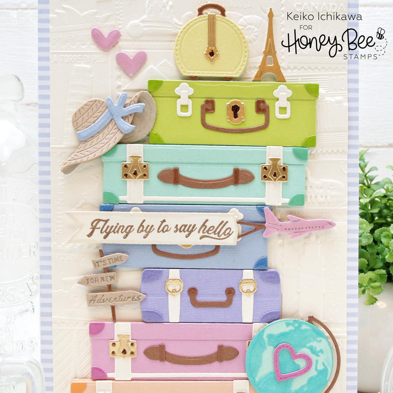 Honey Bee Stamps - Honey Cuts - Lovely Layers: Small Suitcases-ScrapbookPal