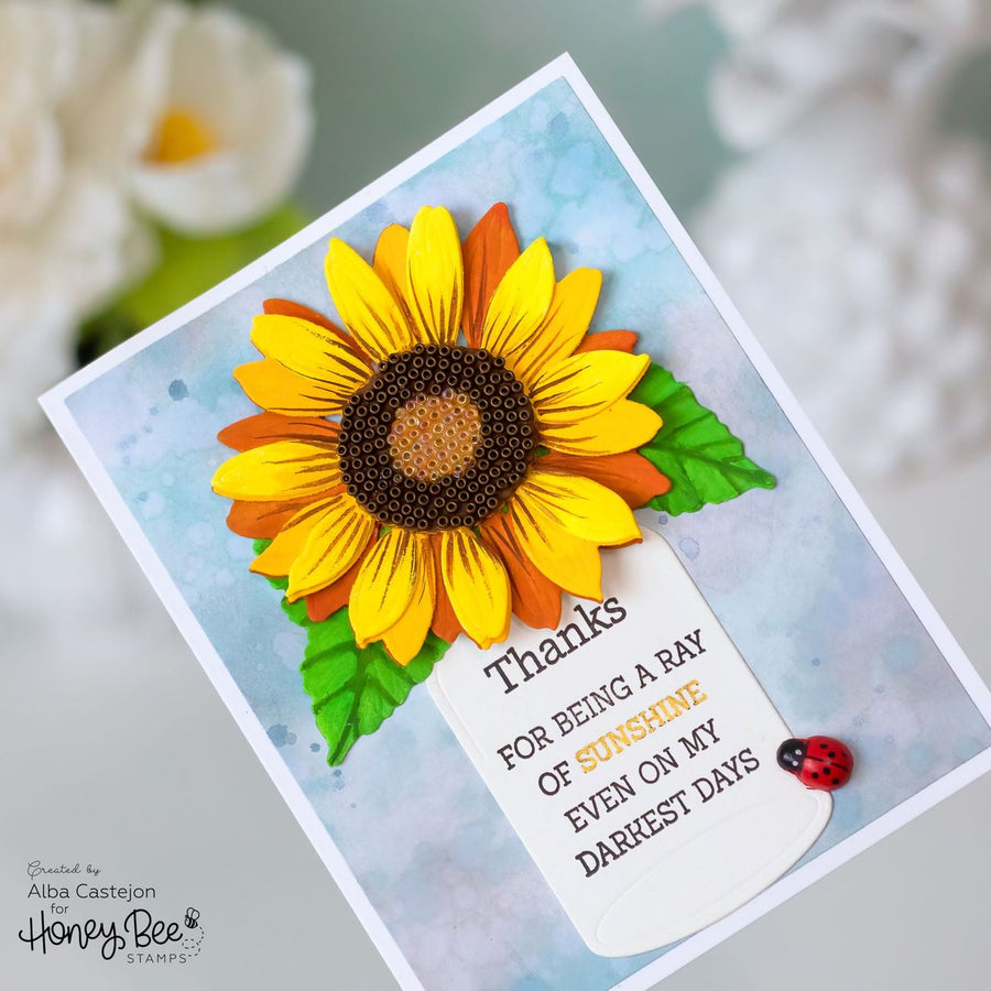 Honey Bee Stamps - Honey Cuts - Lovely Layers: Sunflowers-ScrapbookPal
