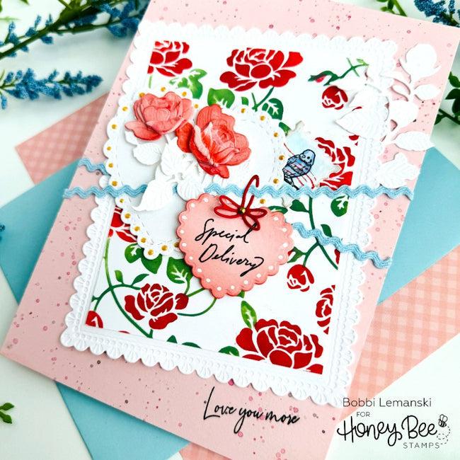 Honey Bee Stamps - Honey Cuts - Lovely Layers: Sweetheart Roses-ScrapbookPal
