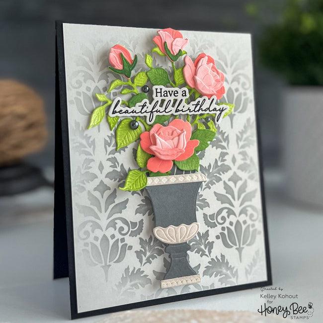 Honey Bee Stamps - Honey Cuts - Lovely Layers: Sweetheart Roses-ScrapbookPal