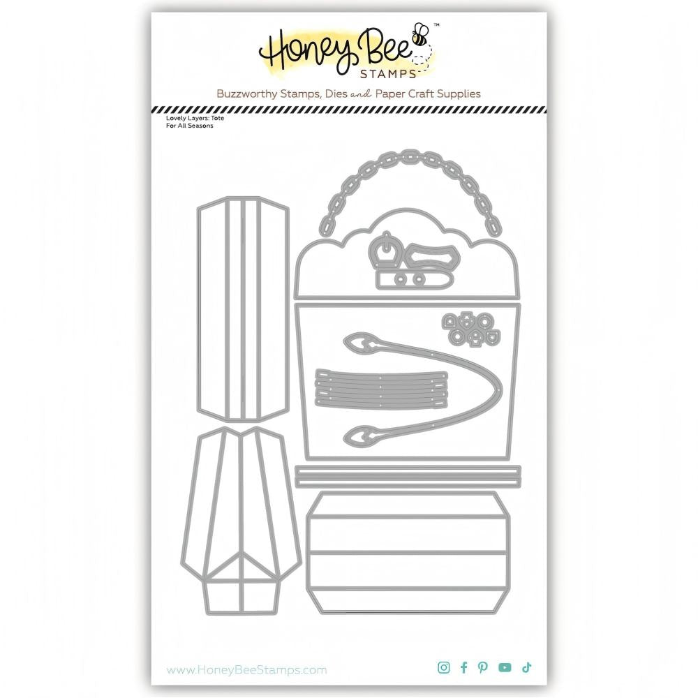 Honey Bee Stamps - Honey Cuts - Lovely Layers: Tote For All Seasons-ScrapbookPal