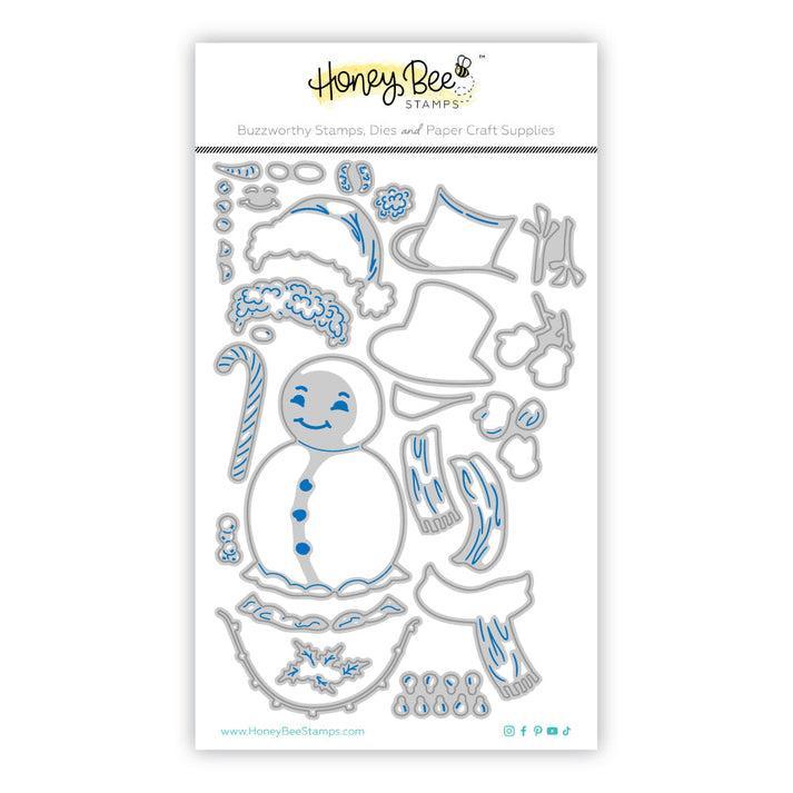 Honey Bee Stamps - Honey Cuts - Lovely Layers: Vintage Snowman-ScrapbookPal