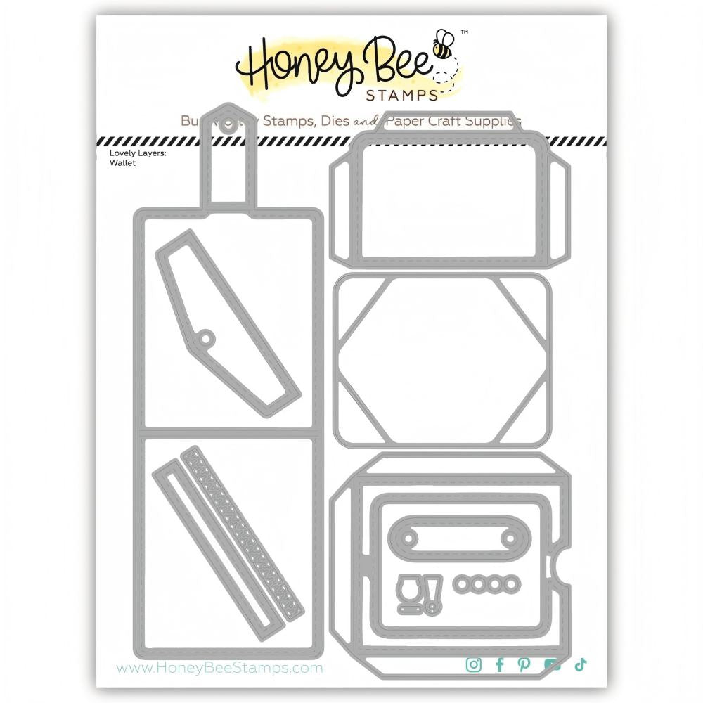 Honey Bee Stamps - Honey Cuts - Lovely Layers: Wallet-ScrapbookPal