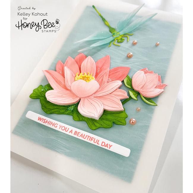 Honey Bee Stamps - Honey Cuts - Lovely Layers: Water Lily-ScrapbookPal