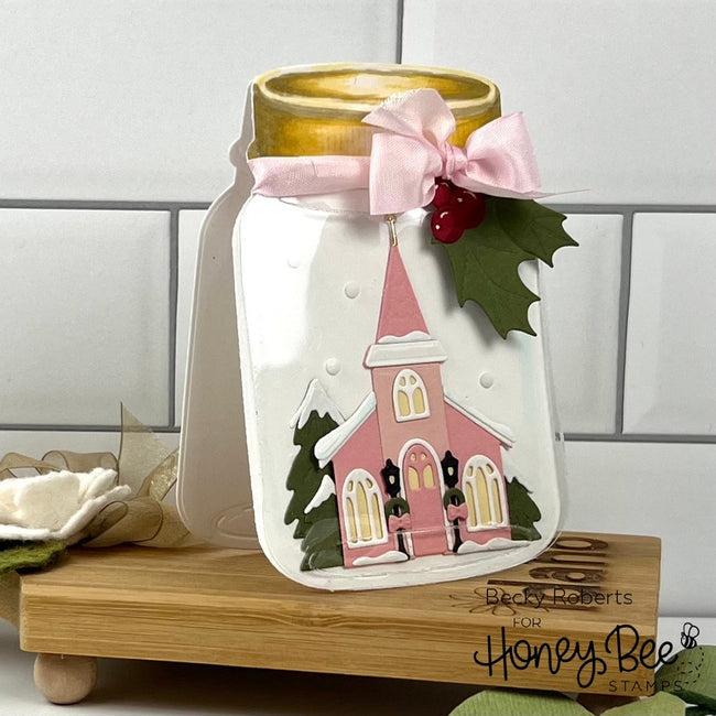 Honey Bee Stamps - Honey Cuts - Mason Jar Vase-ScrapbookPal