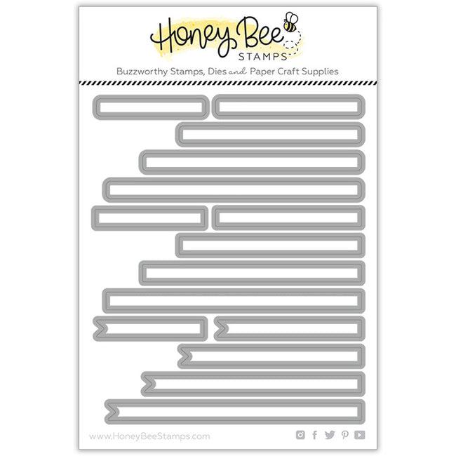 Honey Bee Stamps - Honey Cuts - Mini Messages Banners-ScrapbookPal