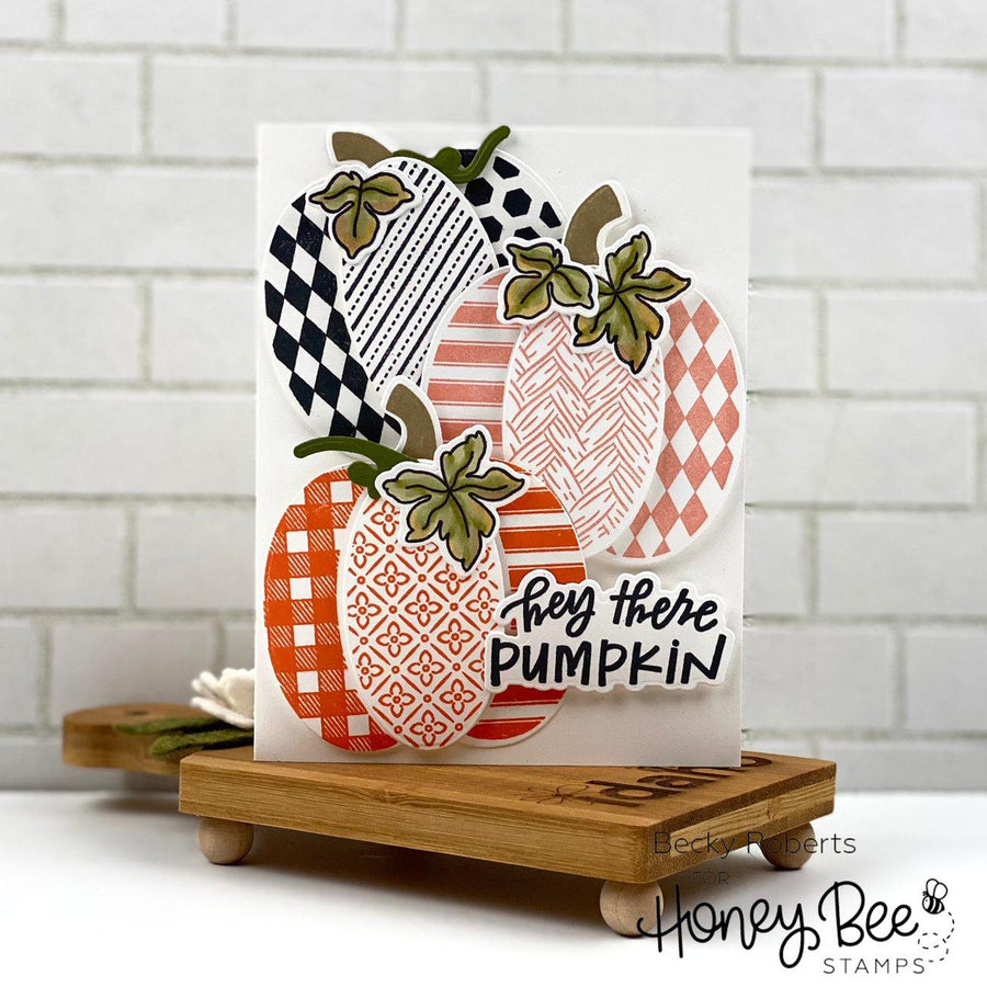 Honey Bee Stamps - Honey Cuts - Patchwork Pumpkin-ScrapbookPal