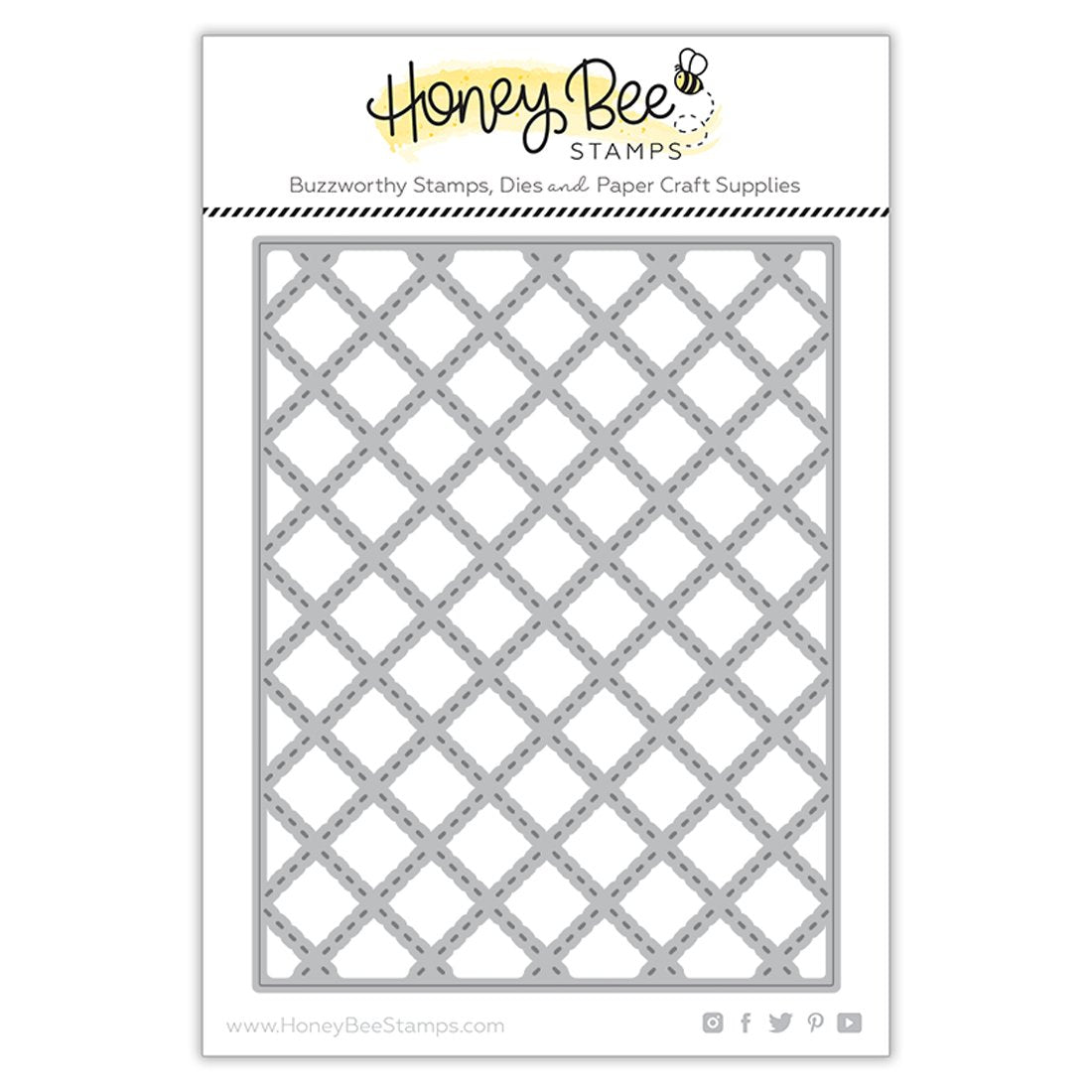 Honey Bee Stamps - Honey Cuts - Quilted A2 Coverplate-ScrapbookPal