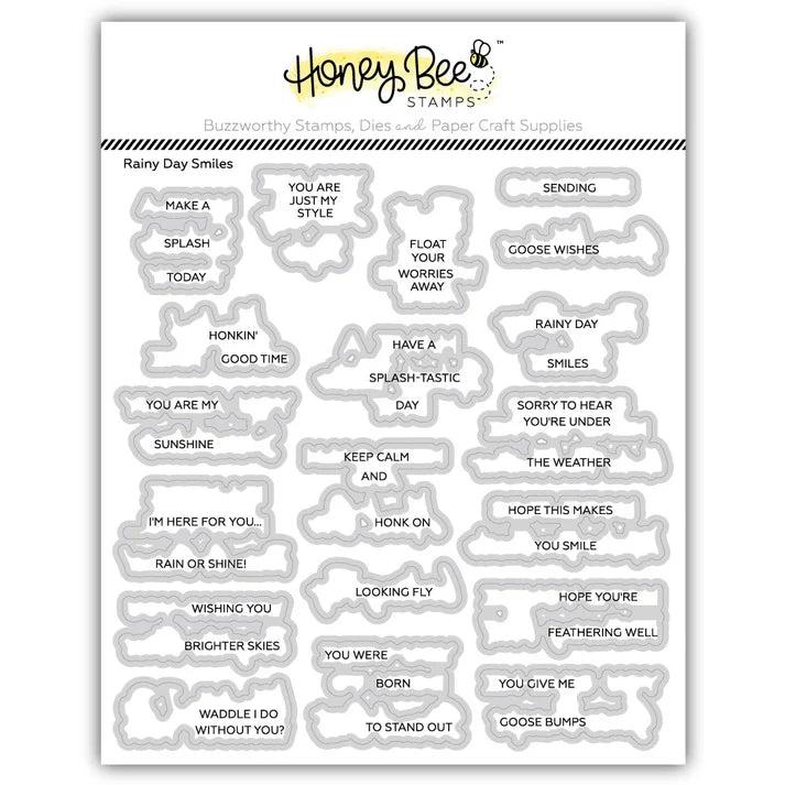Honey Bee Stamps - Honey Cuts - Rainy Day Smiles-ScrapbookPal