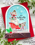 Honey Bee Stamps - Honey Cuts - Snow Globe A2 Shaker-ScrapbookPal