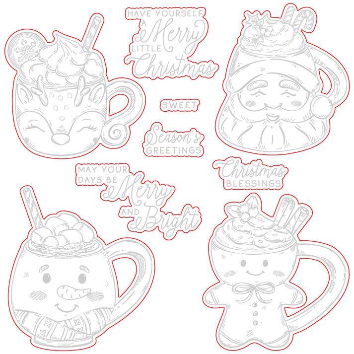 Honey Bee Stamps - Honey Cuts - Sweet Season Mugs-ScrapbookPal