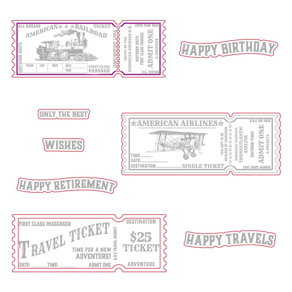 Honey Bee Stamps - Honey Cuts - Ticket To Ride-ScrapbookPal