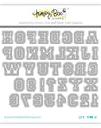 Honey Bee Stamps - Honey Cuts - Varsity Letters Alphabet-ScrapbookPal