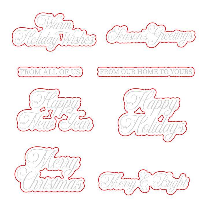 Honey Bee Stamps - Honey Cuts - Warm Holiday Wishes-ScrapbookPal