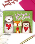 Honey Bee Stamps - Hot Foil Plates & Honey Cuts - Foil Script: Love-ScrapbookPal