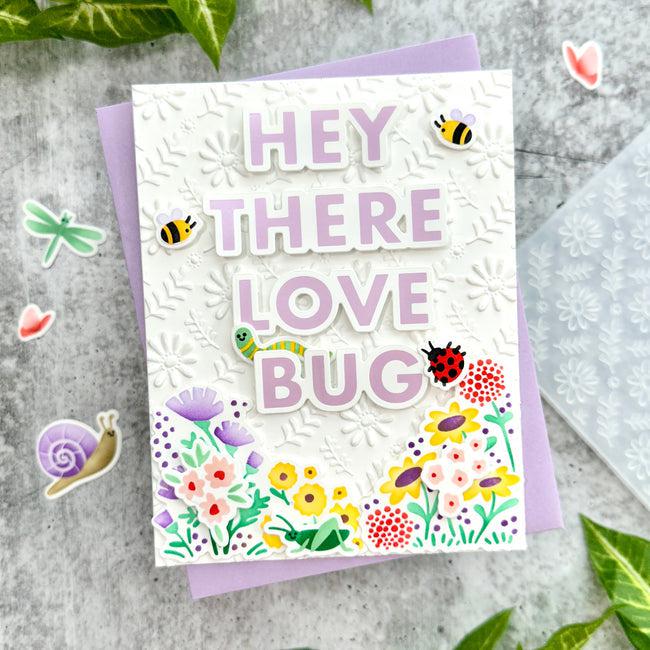 Honey Bee Stamps - Hot Foil Plates - Love Bug-ScrapbookPal