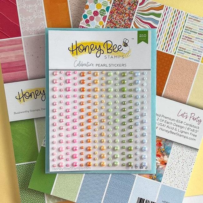 Honey Bee Stamps - Pearl Stickers - Celebration-ScrapbookPal