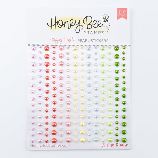 Honey Bee Stamps - Pearl Stickers - Happy Hearts Pearls-ScrapbookPal