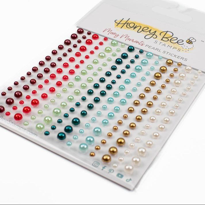 Honey Bee Stamps - Pearl Stickers - Merry Moments-ScrapbookPal