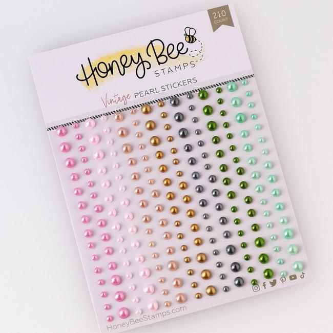 Honey Bee Stamps - Pearl Stickers - Vintage Pearls-ScrapbookPal