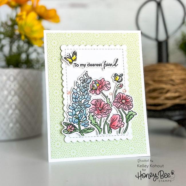 Honey Bee Stamps - Stencils - Bees &amp; Bonnets-ScrapbookPal
