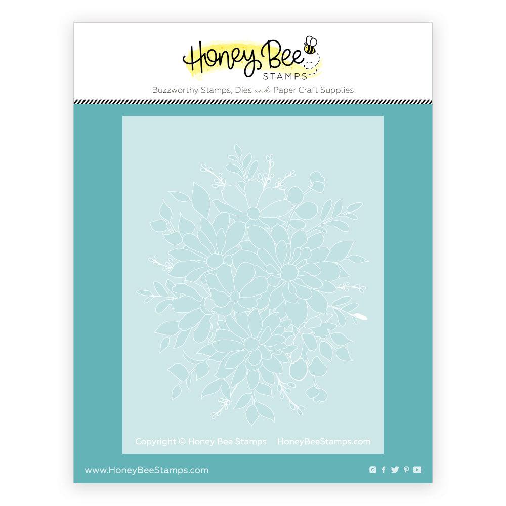 Honey Bee Stamps - Stencils - Daisy Layers Bouquet-ScrapbookPal