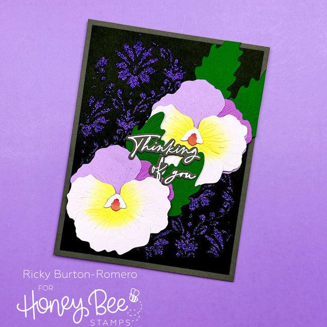 Honey Bee Stamps - Stencils - Damask Background-ScrapbookPal