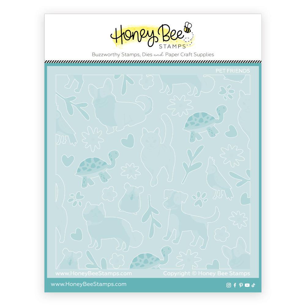 Honey Bee Stamps - Stencils - Pet Friends Layering-ScrapbookPal