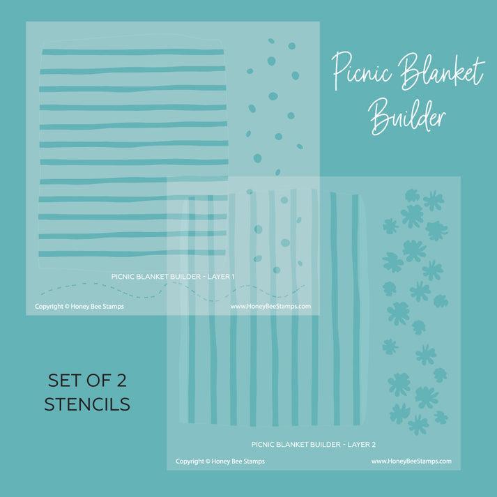 Honey Bee Stamps - Stencils - Picnic Blanket Builder-ScrapbookPal