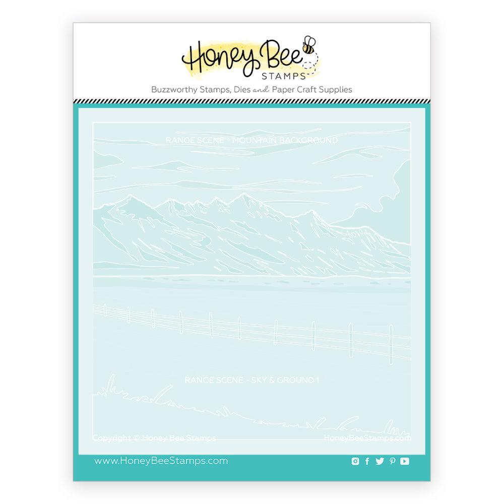 Honey Bee Stamps - Stencils - Range Scene-ScrapbookPal