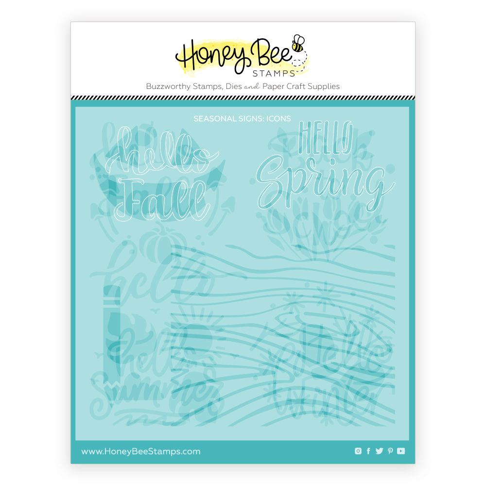 Honey Bee Stamps - Stencils - Seasonal Signs-ScrapbookPal