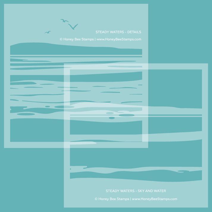 Honey Bee Stamps - Stencils - Steady Waters-ScrapbookPal