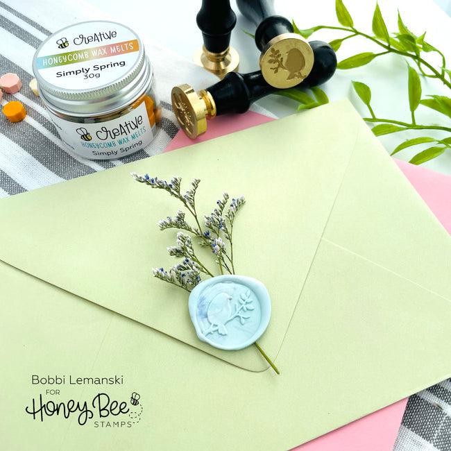 Honey Bee Stamps - Bee Creative Wax Stamper - Spring Bird-ScrapbookPal
