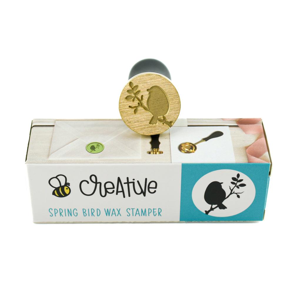 Honey Bee Stamps - Bee Creative Wax Stamper - Spring Bird-ScrapbookPal