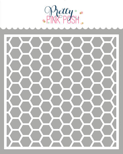 Pretty Pink Posh - Stencils - Honeycomb