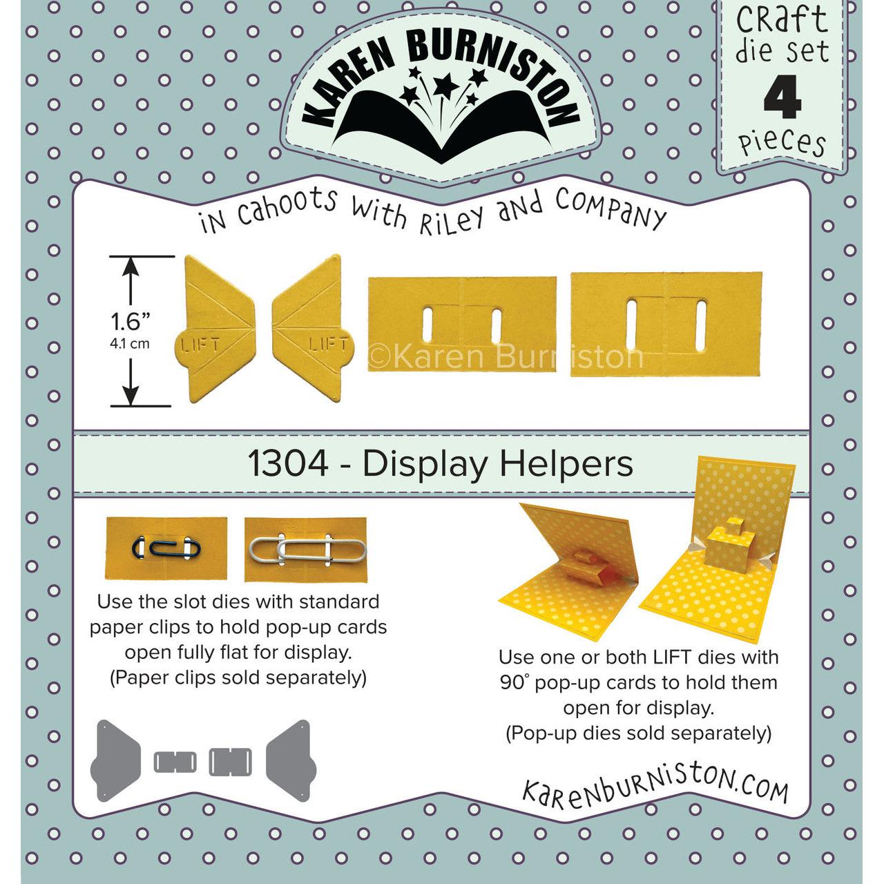 Karen Burniston - Clear Stamps & Dies - Display Helpers-ScrapbookPal