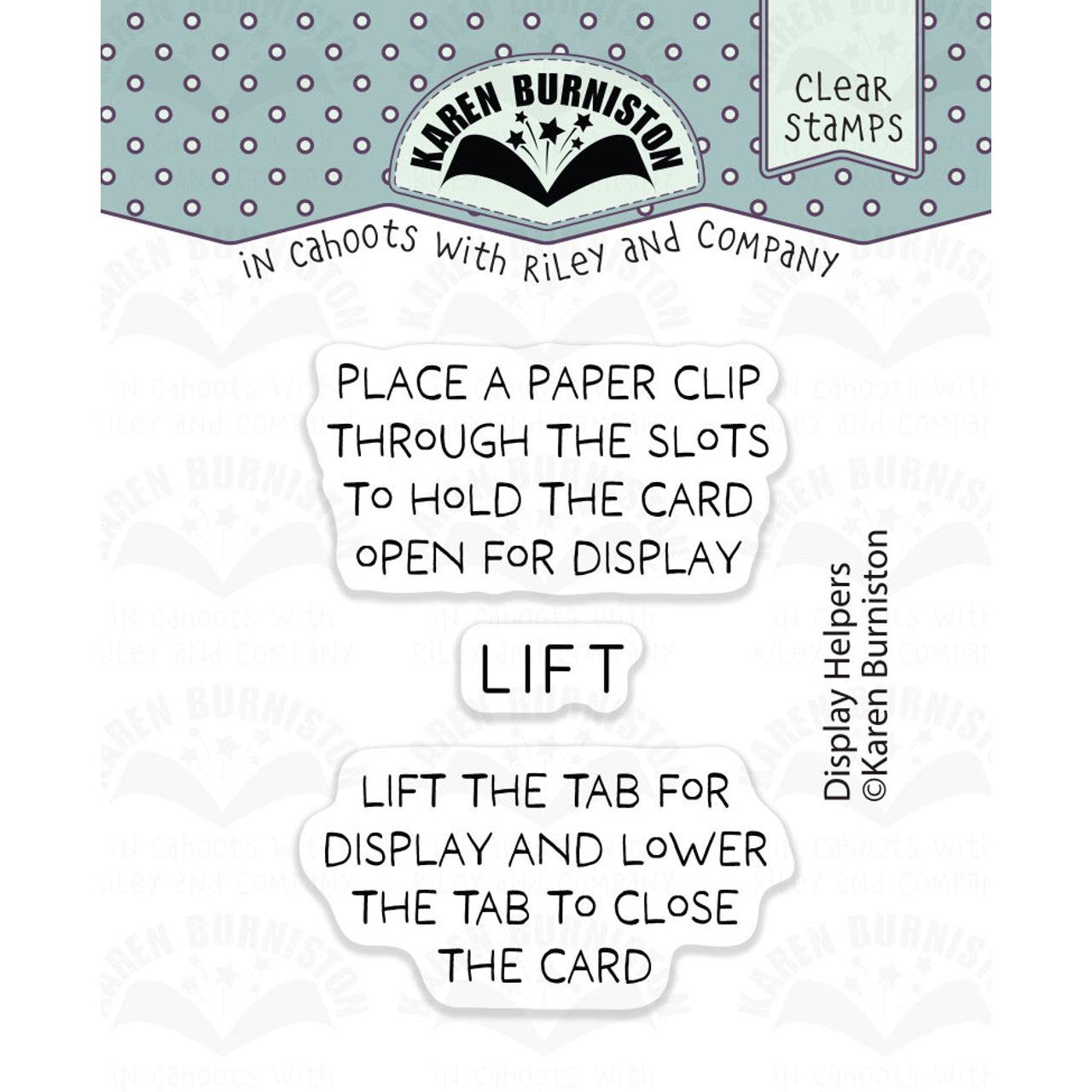 Karen Burniston - Clear Stamps & Dies - Display Helpers-ScrapbookPal