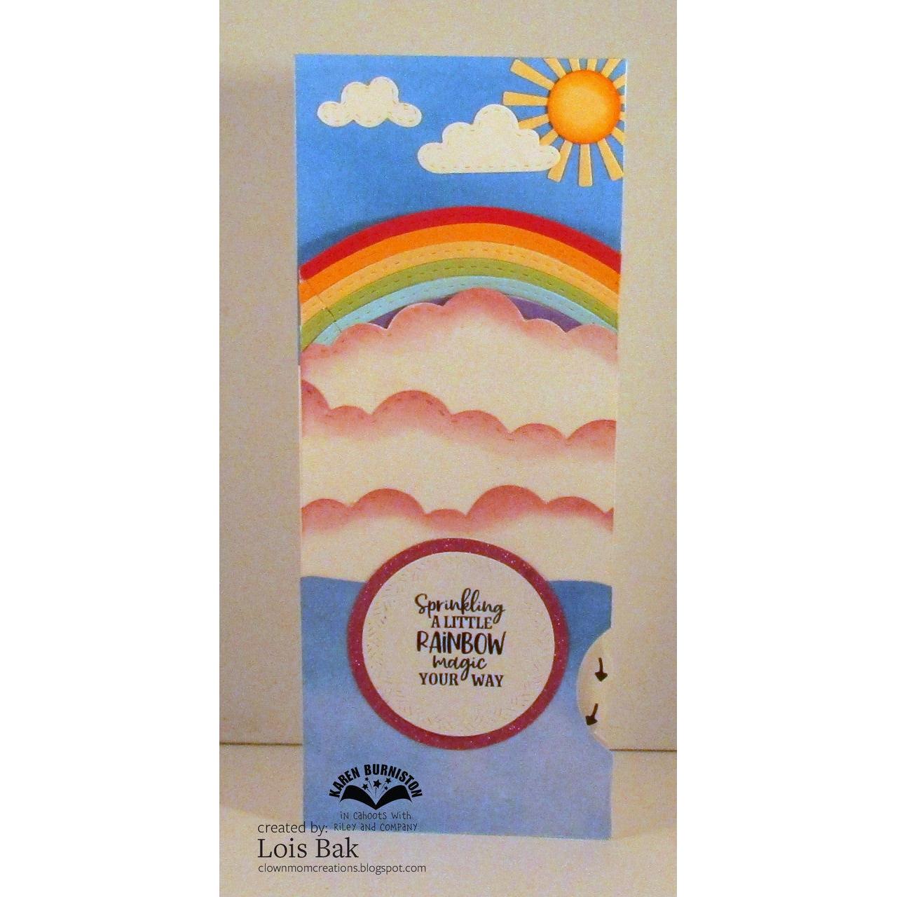 Karen Burniston - Clear Stamps - Rainbow Greetings-ScrapbookPal