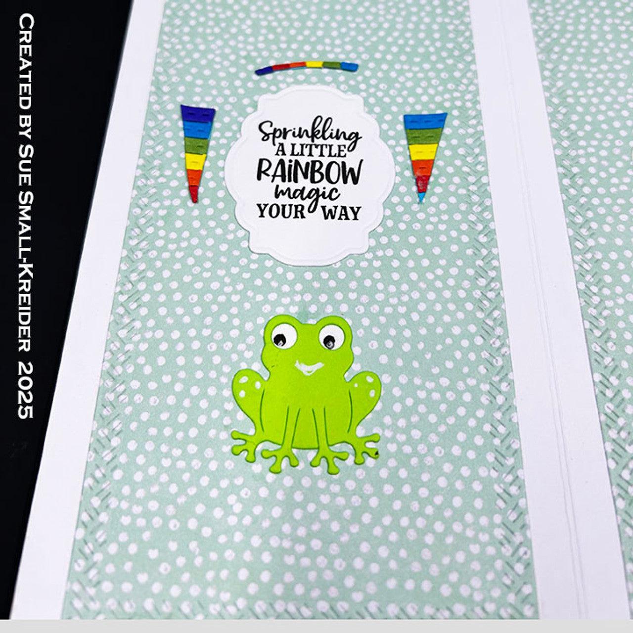 Karen Burniston - Clear Stamps - Rainbow Greetings-ScrapbookPal