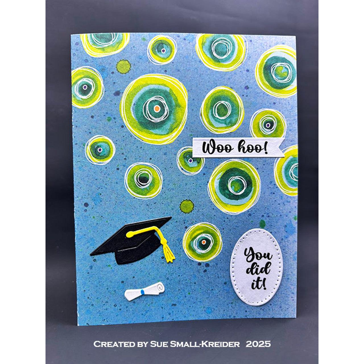 Karen Burniston - Clear Stamps - Whirly Wheel Words-ScrapbookPal