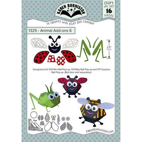 Karen Burniston - Dies - Animal Add-ons 6 - Bugs-ScrapbookPal