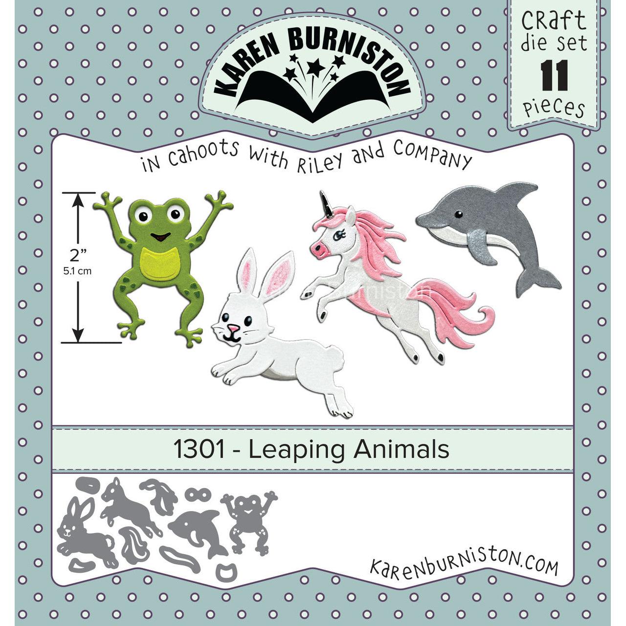 Karen Burniston - Dies - Leaping Animals-ScrapbookPal