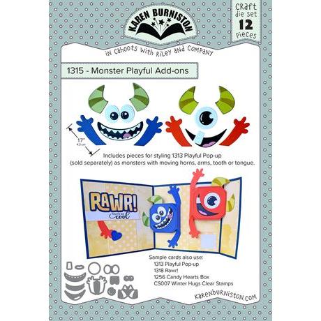 Karen Burniston - Dies - Monster Playful Add-ons-ScrapbookPal