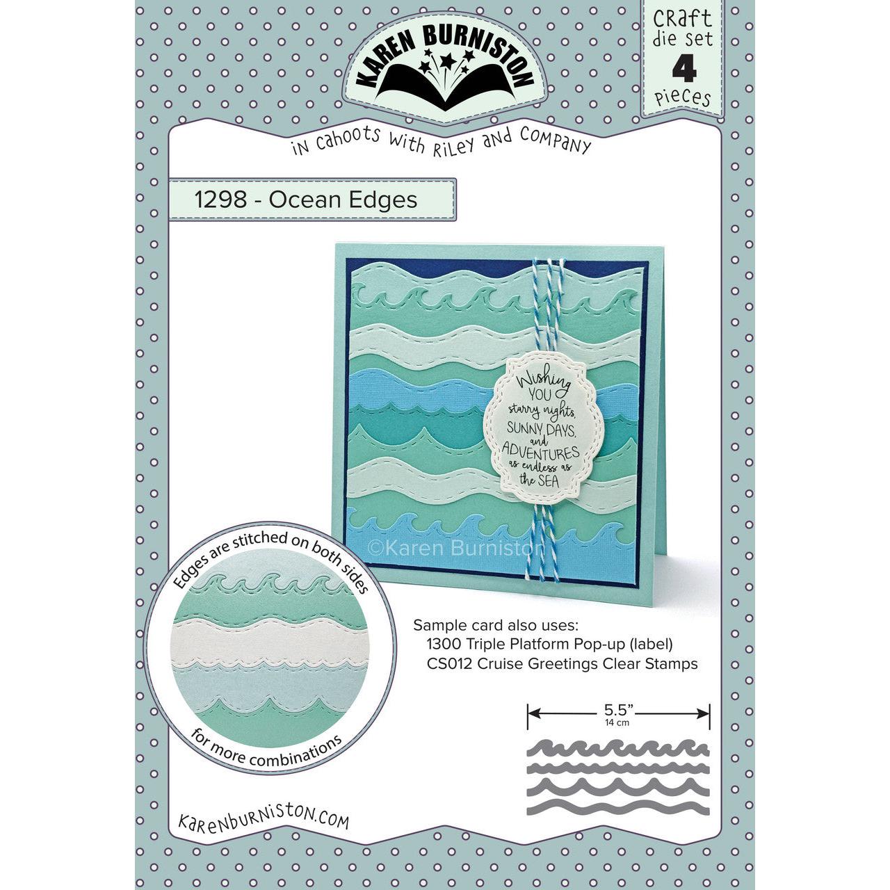 Karen Burniston - Dies - Ocean Edges-ScrapbookPal
