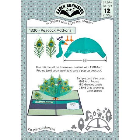 Karen Burniston - Dies - Peacock Add-ons-ScrapbookPal