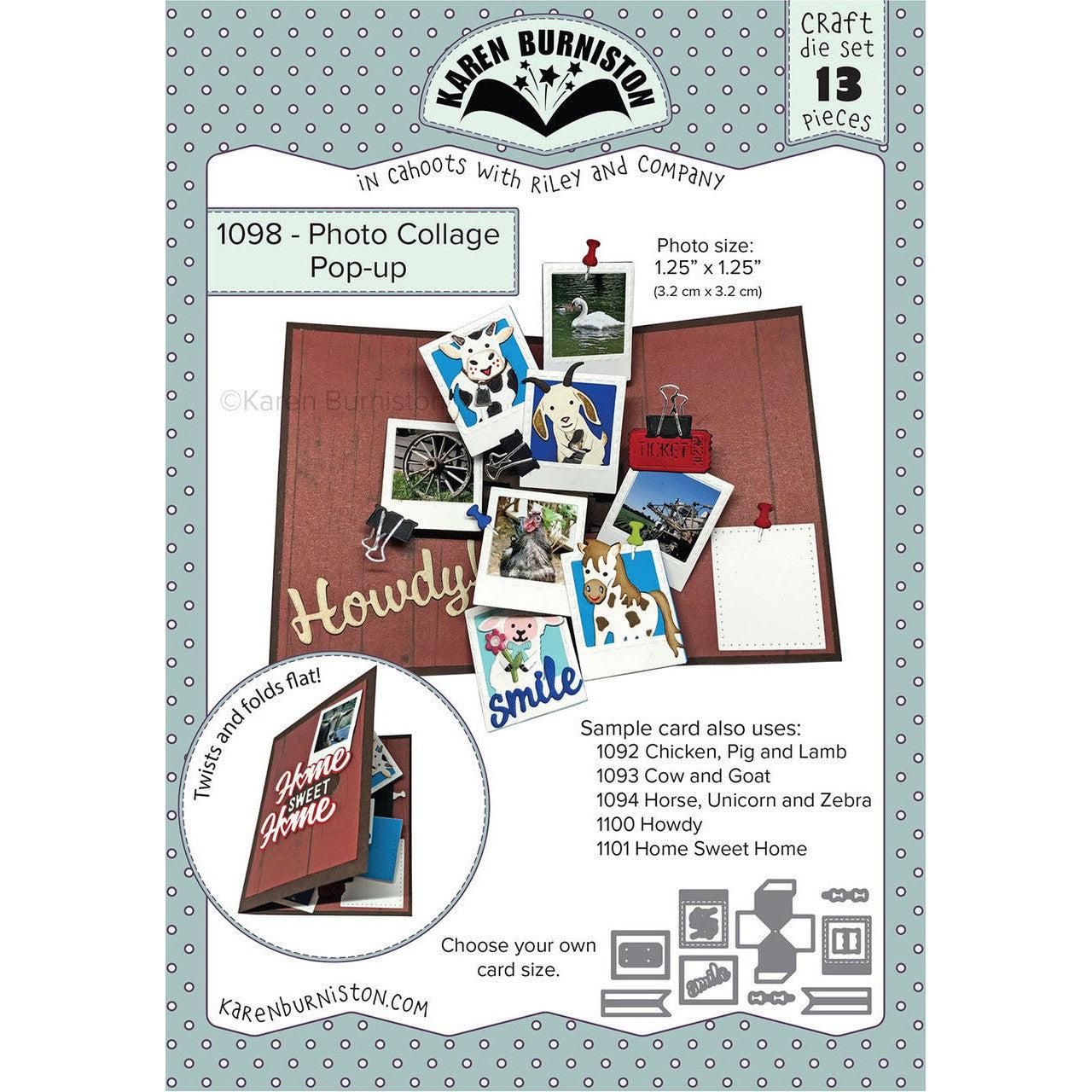 Karen Burniston - Dies - Photo Collage Pop-up-ScrapbookPal