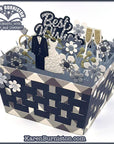 Karen Burniston - Dies - Wide Woven Basket Card-ScrapbookPal